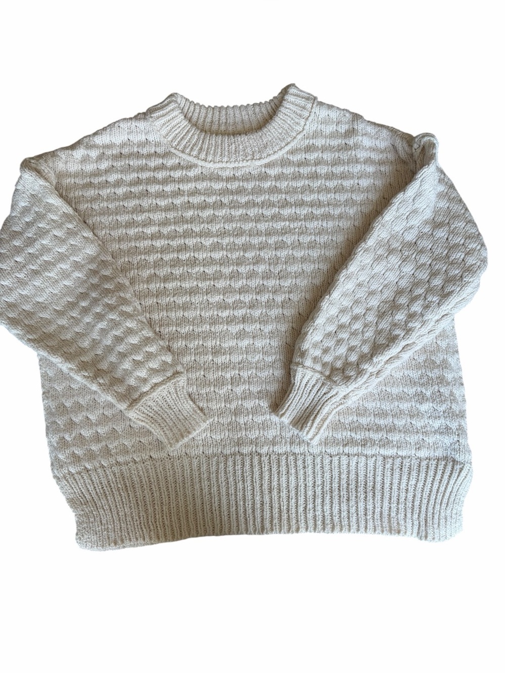 Aerie Cozy Cream Knit Sweater - Women's Pullover - Picture 3 of 9